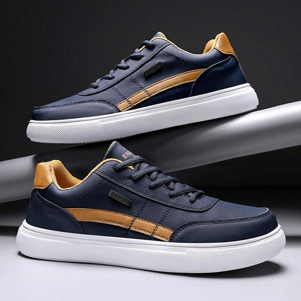 MEN'S CASUAL CONTRAST COLOR LACE-UP SNEAKERS 64093997S