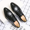 MEN'S BROGUE CARVED BUSINESS CASUAL SHOES 01574401S