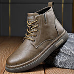 MEN'S WARM CASUAL HIGH TOP LACE UP BOOTS 56037250S