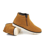 MEN'S CASUAL SIDE ZIPPER PLUSH SNOW BOOTS 72943799S