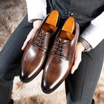 MEN'S BUSINESS TIE UP FORMAL SHOES 22955692YL