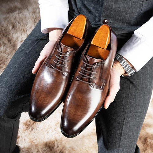 MEN'S BUSINESS TIE UP FORMAL SHOES 22955692YL