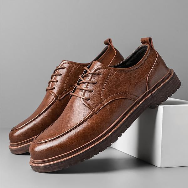 MEN'S OFFICE LACE-UP BUSINESS CASUAL LEATHER SHOES 24036746S