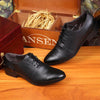 MEN'S SOLID COLOR LACE-UP BUSINESS DRESS SHOES 21332067S