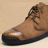 MEN'S RETRO LACE UP ROUND TOE BOOTS 88049053YL