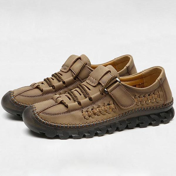 MEN'S OUTDOOR BREATHABLE LEATHER SANDALS 01790383YL