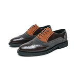 MEN'S FASHION BROGUE CARVED STITCHING LEATHER SHOES 05593068S