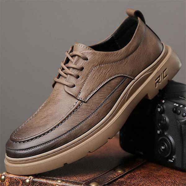 MEN'S LACE-UP CASUAL LEATHER SHOES 07840903YL