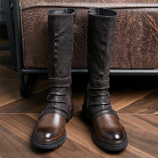 MEN'S ADULT BOOTS COSPLAY LEATHER BOOTS KNEE HIGH HALLOWEEN COSTUME SHOES 00026482YL