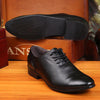 MEN'S SOLID COLOR LACE-UP BUSINESS DRESS SHOES 21332067S