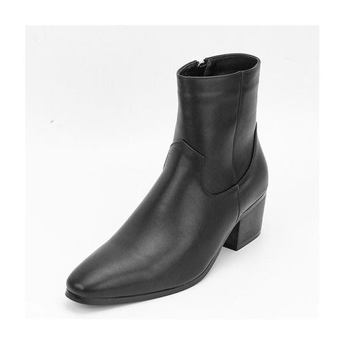 MEN'S HIGH-HEELED LEATHER BOOTS 61862443YL