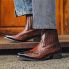 Men's Retro High Heeled Pointed Toe Cowboy Boots 62436876S