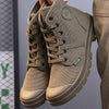 MEN'S RETRO HIGH TOP LACE UP CANVAS SHOES 97234868S