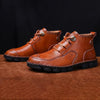 MEN'S LACE-UP HANDMADE FLAT CASUAL SHOES 30114969S