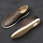 MEN'S BUSINESS STITCHING CASUAL LACE-UP SNEAKERS 32105088S