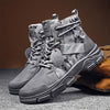 MEN'S LACE-UP THICK-SOLED VINTAGE CAMOUFLAGE BOOTS 19262647S