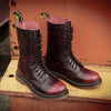 MEN'S RETRO LACE UP BIKER BOOTS 49846464YL