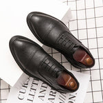 MEN'S CLASSIC LACE UP BUSINESS LEATHER SHOES 45308130YL