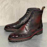 MEN'S VINTAGE ENGRAVED LACE-UP CHUKKA BOOTS 88019061S