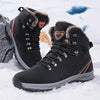 MEN'S COMFORTABLE FAUX FUR INSULATED NON-SLIP OUTDOOR LACE-UP MID CALF BOOTS 63486850YL