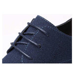 MEN'S FROSTED CASUAL ROUND TOE LEATHER SHOES 14289444YL