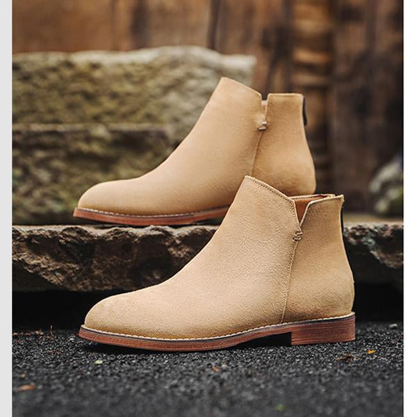 MEN'S SUEDE SOLID COLOR CHELSEA BOOTS 46130851YL