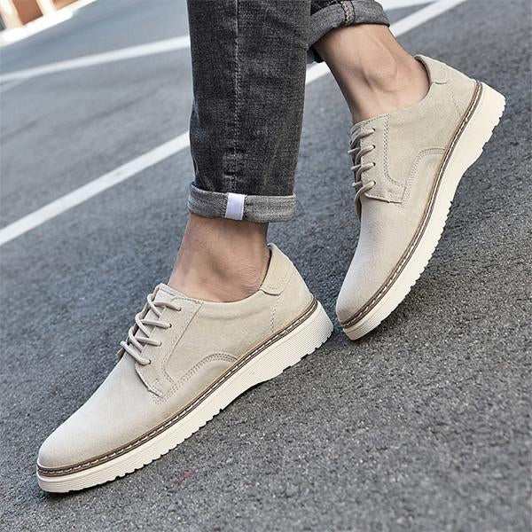 MEN'S SOFT SOLED LACE UP CASUAL LEATHER SHOES 73861219YL