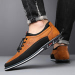 MEN'S CASUAL CONTRAST COLOR EMBROIDERY CASUAL SHOES 26654633S