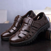 MEN'S BUSINESS HOLLOW LEATHER SANDALS SHOES 68956247YL