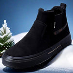 MEN'S CASUAL HIGH TOP PLUSH SLIP-ON COTTON SHOES 27784500S