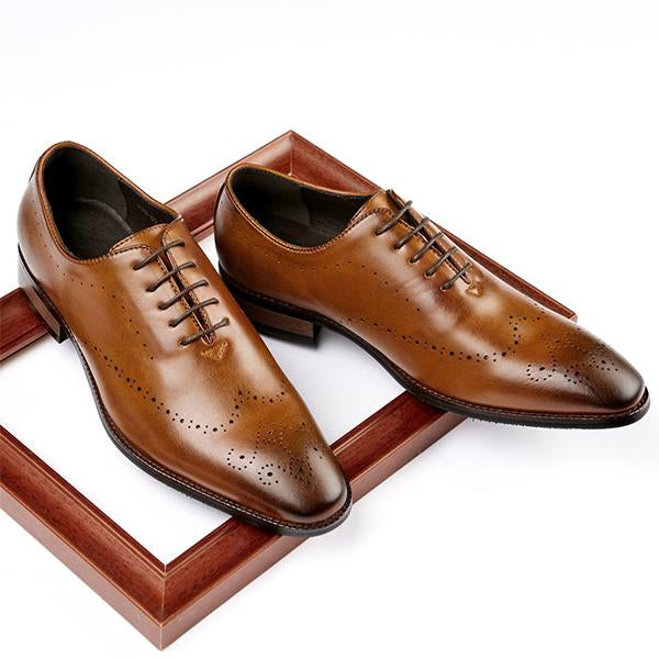 MEN'S ENGRAVED BROGUE OFFICE DERBY SHOES 50457896S