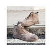 MEN'S SOLID COLOR LACE UP RETRO BOOTS 16264163YL