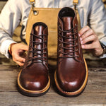 MEN'S RETRO CASUAL LACE UP BOOTS 47012678YL