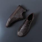 MEN'S CASUAL ZIPPERED LEATHER SHOES 19326664YL