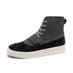 MEN'S HIGH-TOP SUEDE PATCHWORK CASUAL SNEAKERS 13790406S