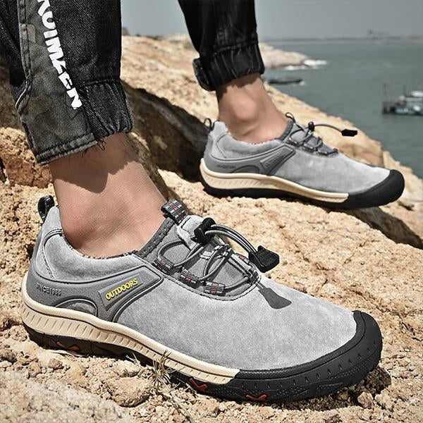 MEN'S DRAWSTRING SUEDE CASUAL SNEAKERS 80142055S