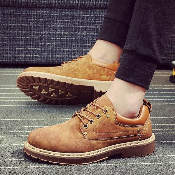 MEN'S STYLISH LACE-UP CASUAL SHOES 38780371S