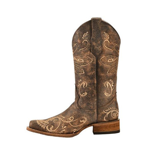 MEN'S SIDE ZIPPER SQUARE TOE WESTERN BOOTS 56530464YL