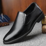 MEN'S HOLLOW BREATHABLE BUSINESS FORMAL DRESS SHOES 09127087S