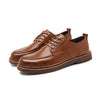 MEN'S RETRO LACE-UP WORK STYLE LEATHER SHOES 72208206S