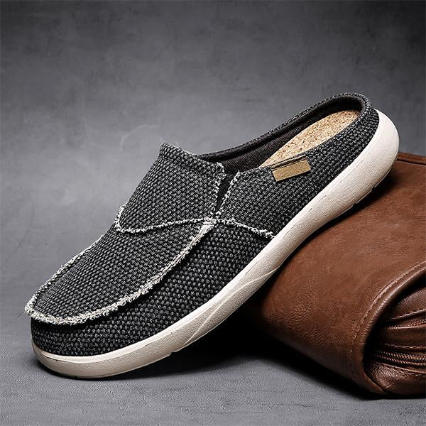 MEN'S CASUAL WEAR-RESISTANT CANVAS HALF SLIPPERS 87392308S