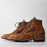 MEN'S VINTAGE BUSINESS CASUAL LACE-UP BOOTS 68799942YL