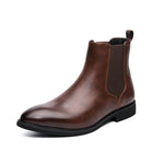 MEN'S CLASSIC BUSINESS CHELSEA LEATHER BOOTS 99547899YL