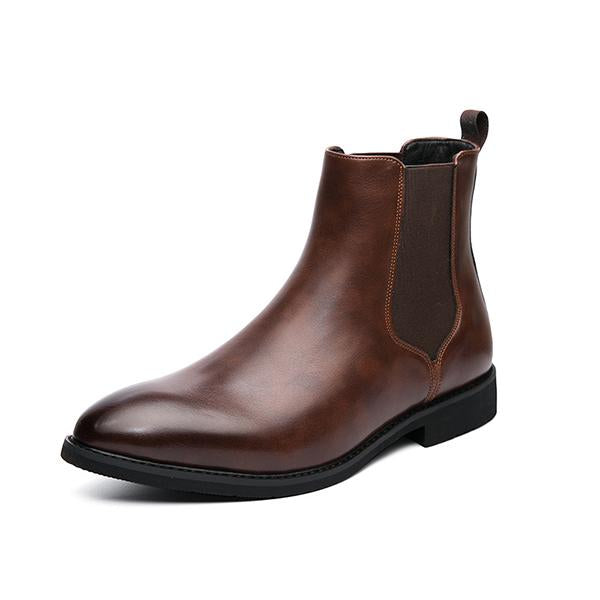 MEN'S CLASSIC BUSINESS CHELSEA LEATHER BOOTS 99547899YL