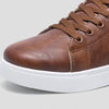 MEN'S RETRO LACE-UP FLAT CASUAL SHOES 86232809S