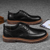 MEN'S RETRO LACE-UP WORK STYLE LEATHER SHOES 72208206S