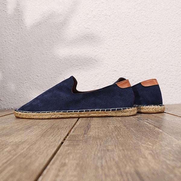 MEN'S SLIP-ON HAND-STITCHED ESPADRILLE FISHERMAN SHOES 69077762S