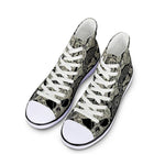 MEN'S HALLOWEEN SKELETON LACE CANVAS CASUAL SHOES 51483419YL