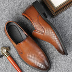 MEN'S HOLLOW BREATHABLE BUSINESS FORMAL DRESS SHOES 09127087S