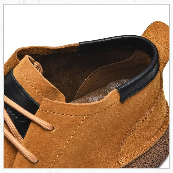 MEN'S SUEDE RETRO THICK SOLED LACE UP CASUAL SHOES 86292264YL